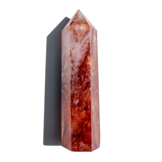 Fire Quartz Crystal Tower