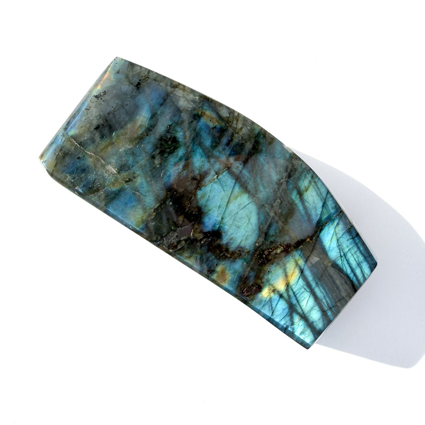 Flashy Labradorite Crystal Freeform: Option O