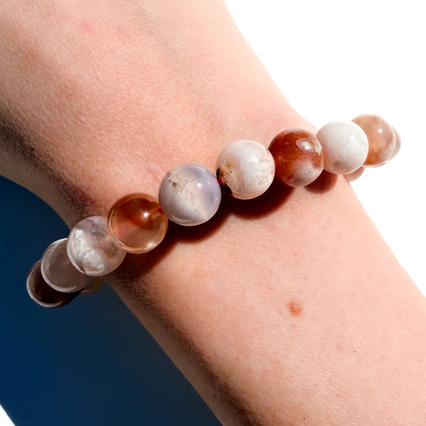 Flower Agate Crystal Bracelet: Creativity & Growth