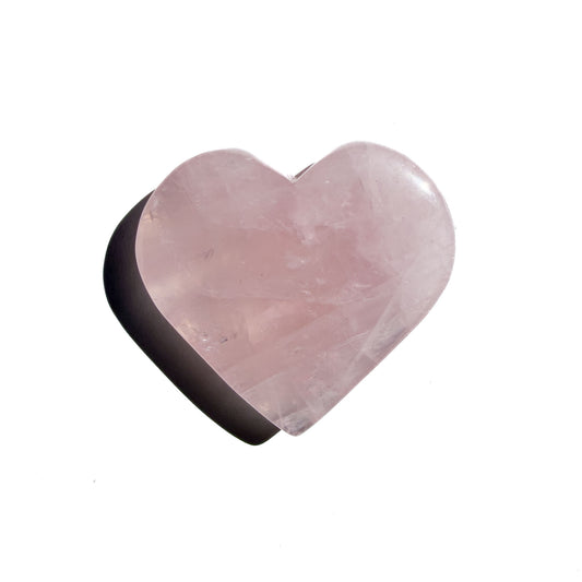 Jelly Rose Quartz Crystal Heart
