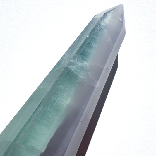 Lavender & Green Fluorite Crystal Tower