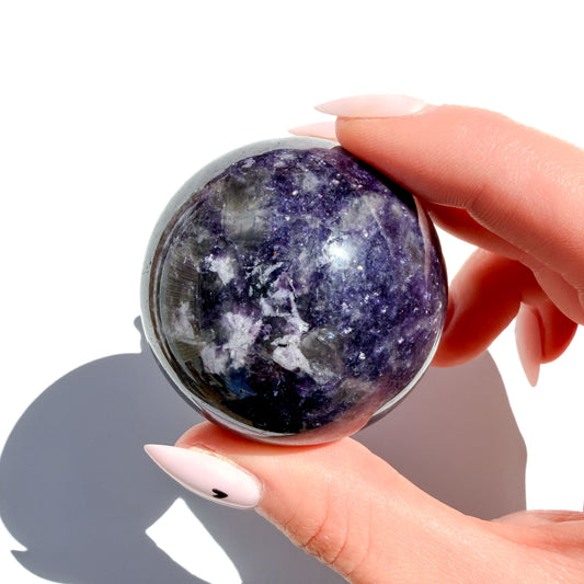 Lepidolite Crystal Sphere