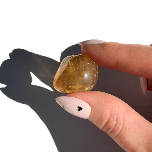 Natural Citrine Crystal Tumble: Pocket Success