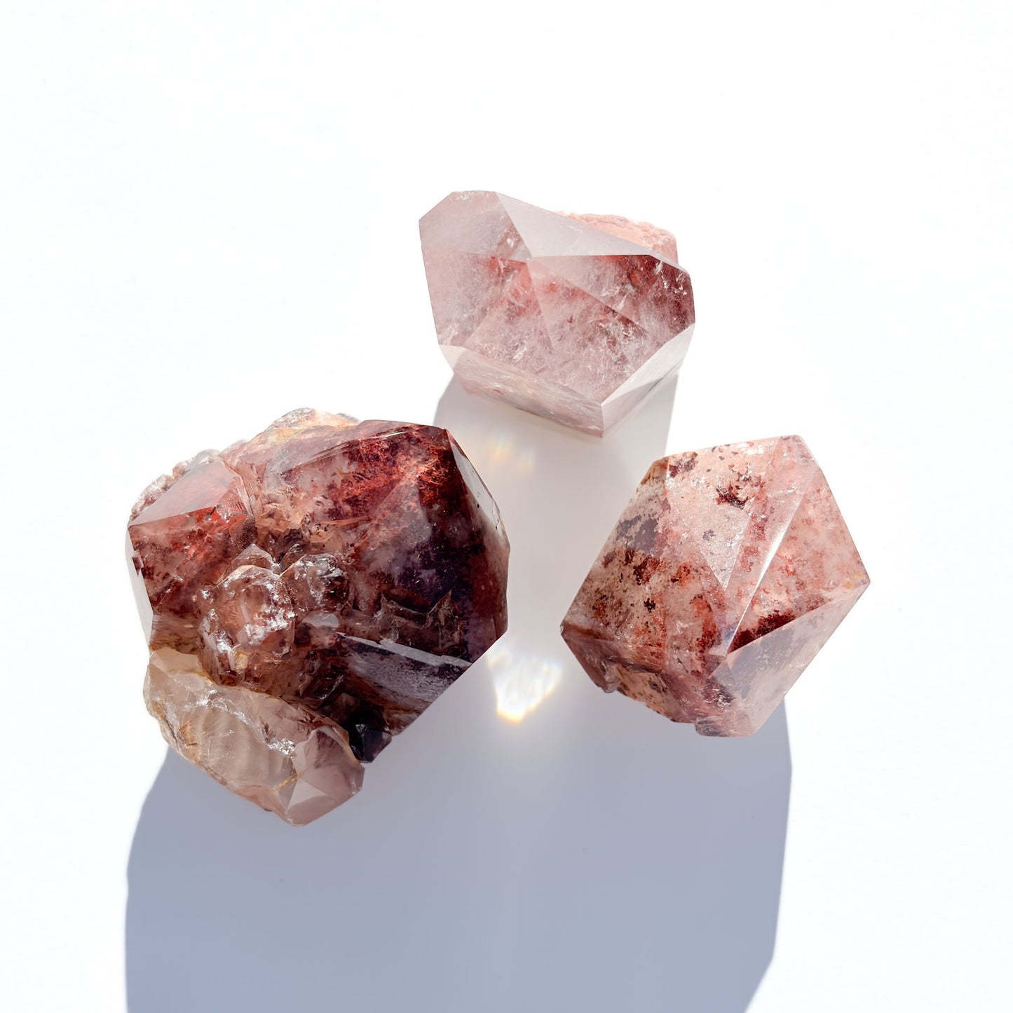 Red Phantom Quartz Crystal Freeform: Option C