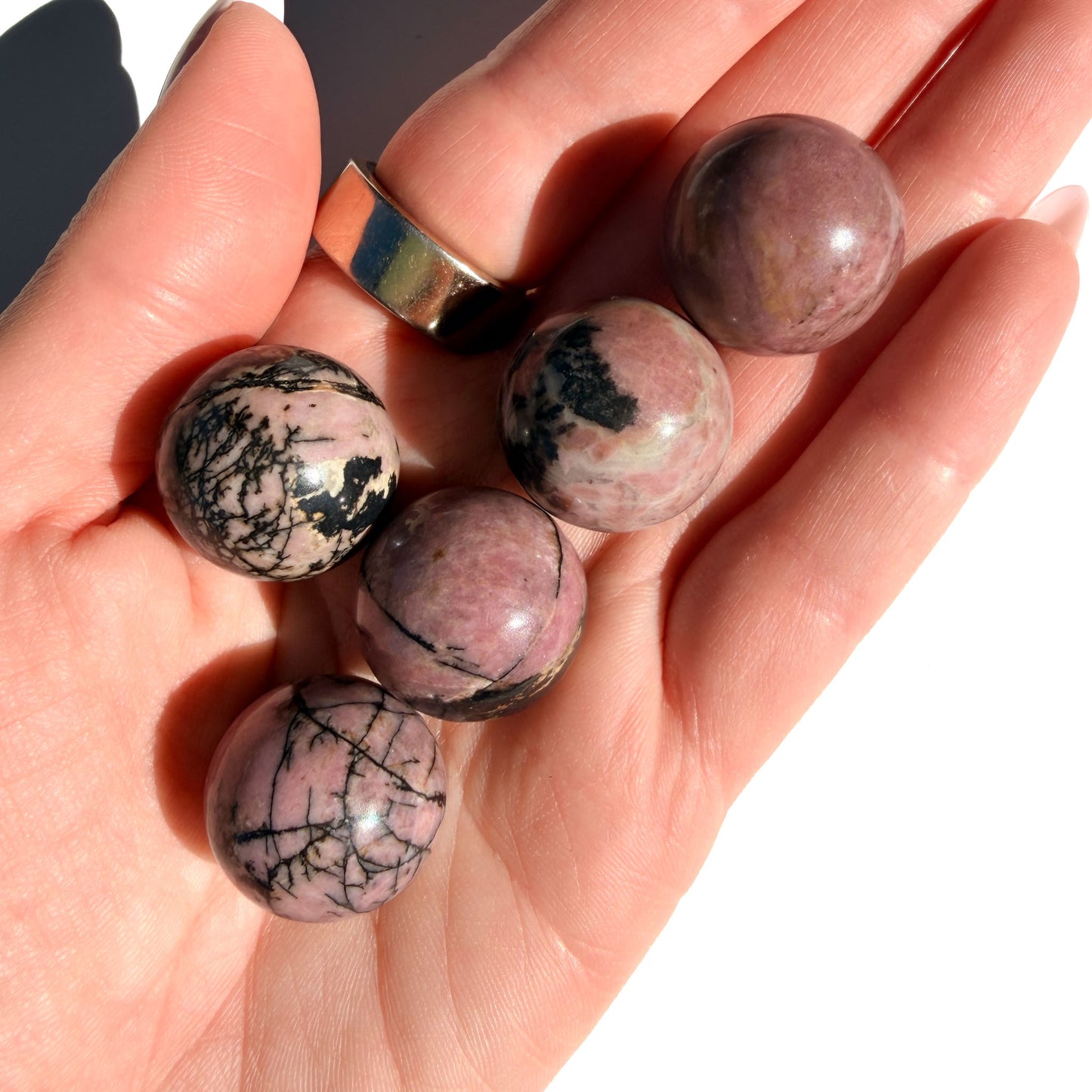 Rhodonite Mini Crystal Sphere