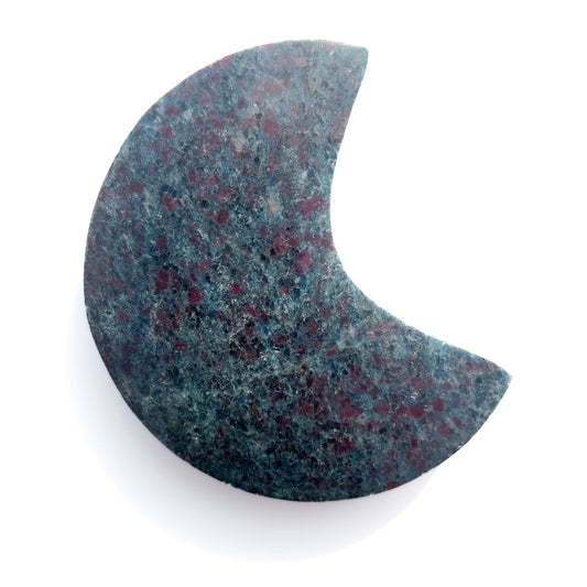 Ruby Zoisite & Blue Kyanite Crystal Moon: Option A