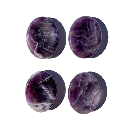 Chevron Amethyst Crystal Worry Stone: Pocket Calm