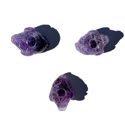 Amethyst Mini Crystal Money Toad: The Aligned One