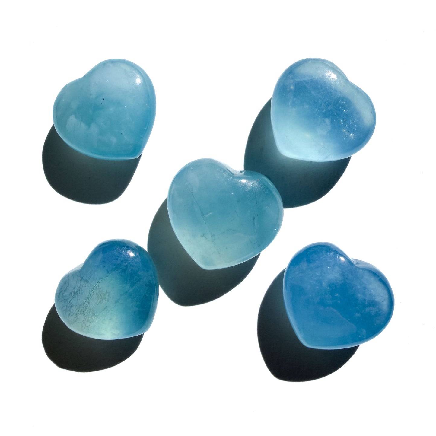 Aquamarine Mini Crystal Heart