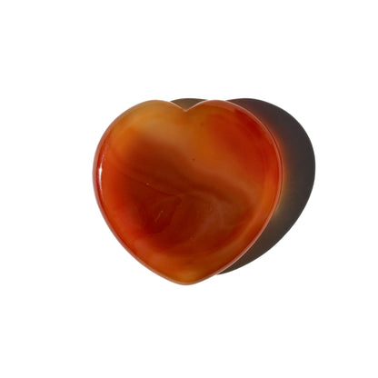 Carnelian Heart-Shaped Crystal Worry Stone: Pocket Motivation