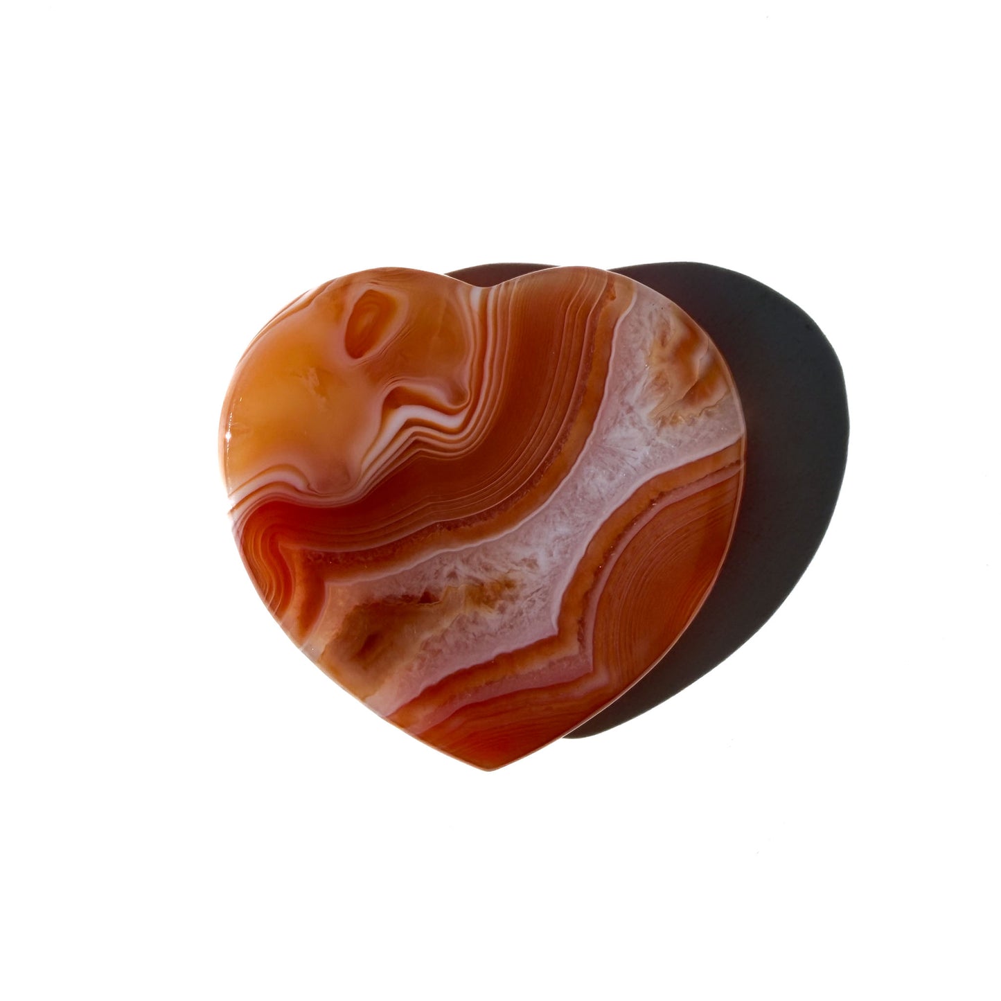 Carnelian Heart-Shaped Crystal Worry Stone: Pocket Motivation