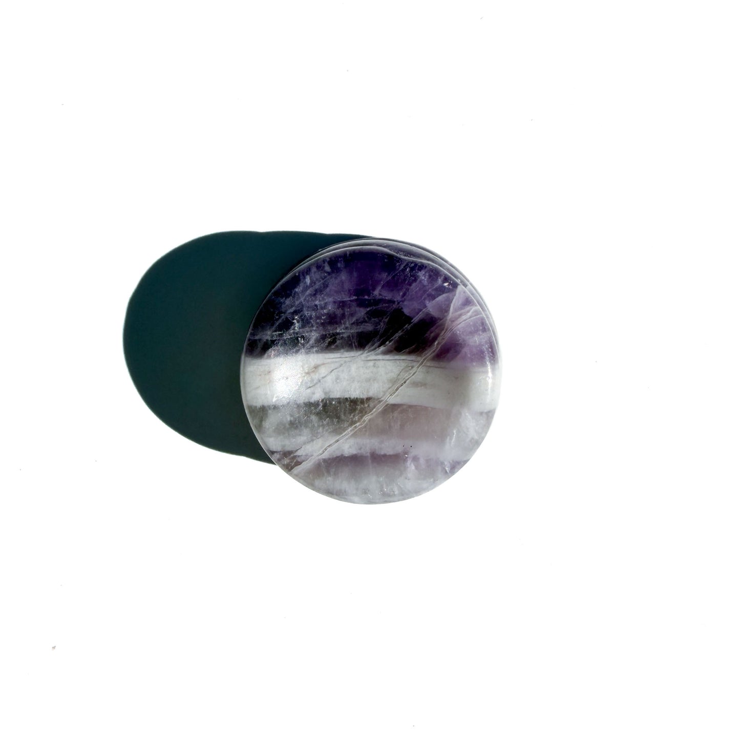 Chevron Amethyst Crystal Sphere Stand