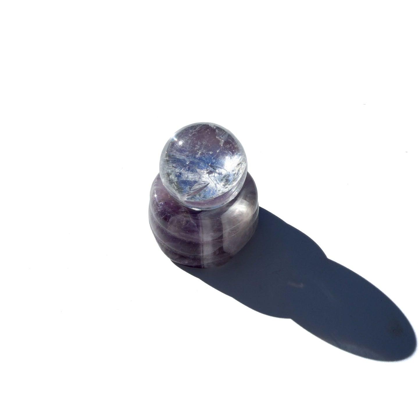 Clear Quartz Mini Crystal Sphere With Rainbows