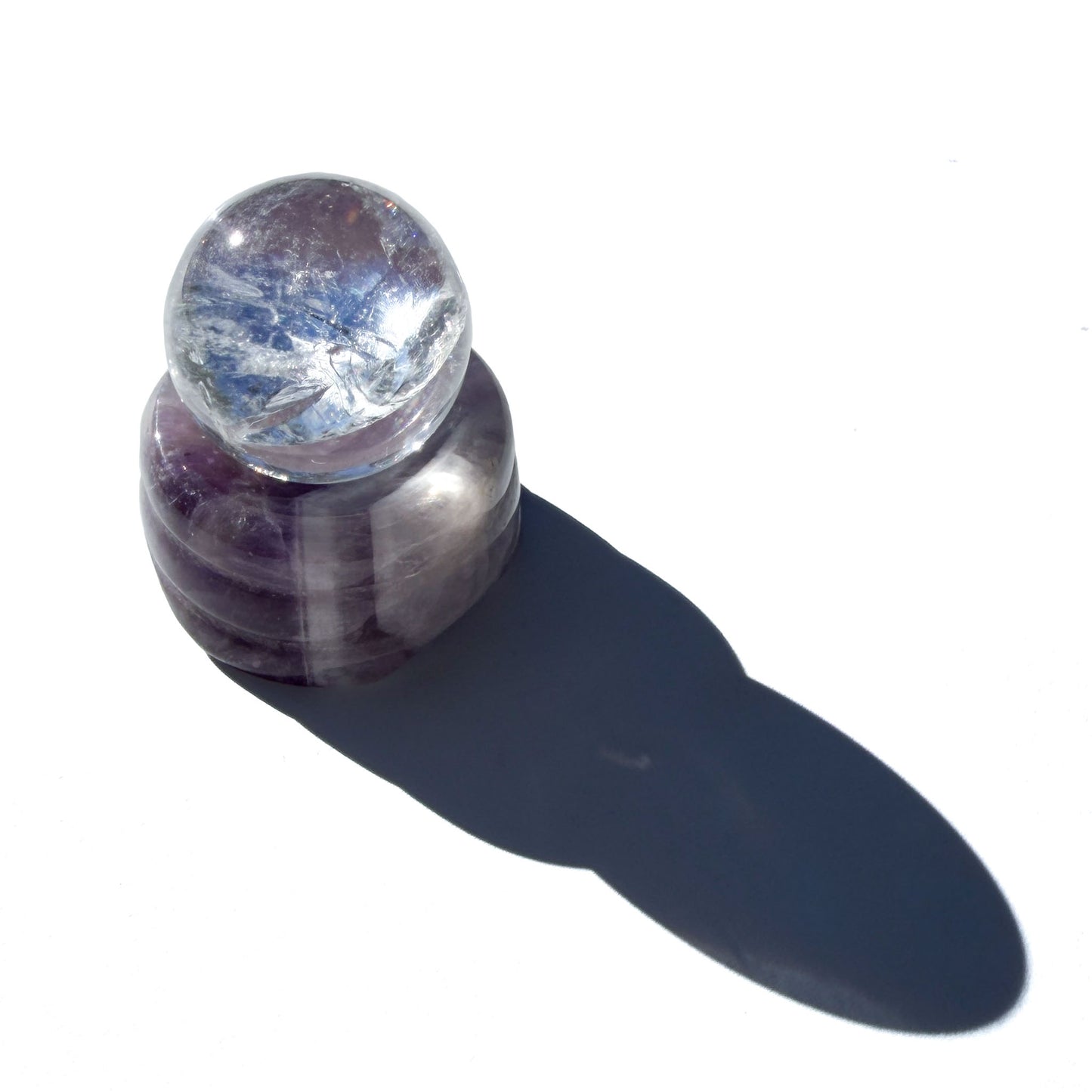 Clear Quartz Mini Crystal Sphere With Rainbows
