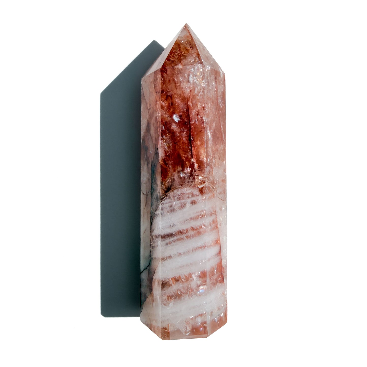 Fire Quartz Crystal Tower