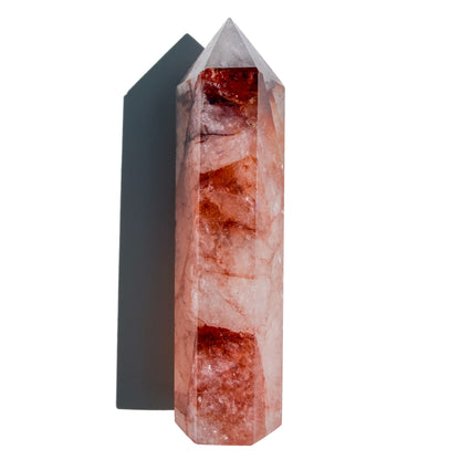 Fire Quartz Crystal Tower