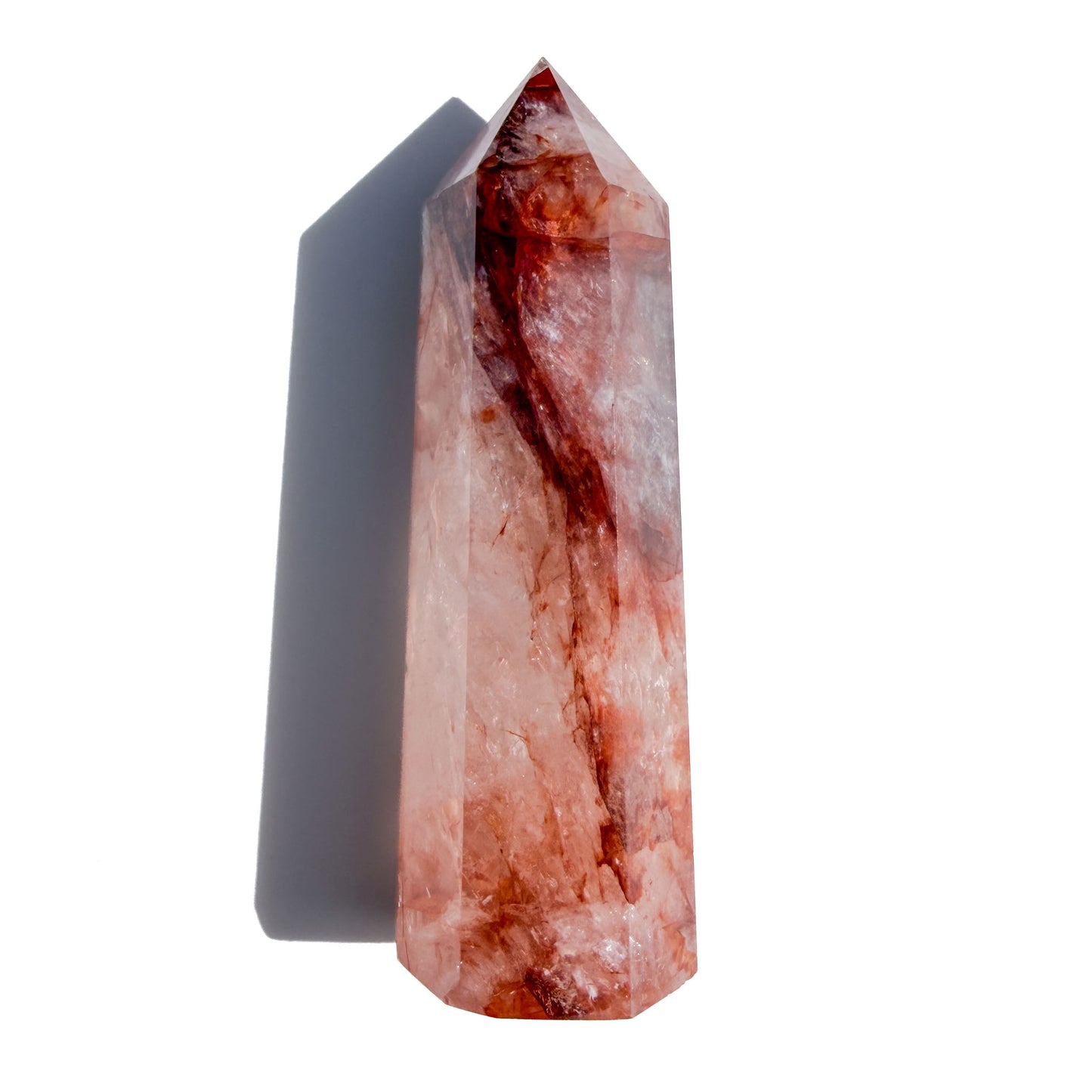 Fire Quartz Crystal Tower