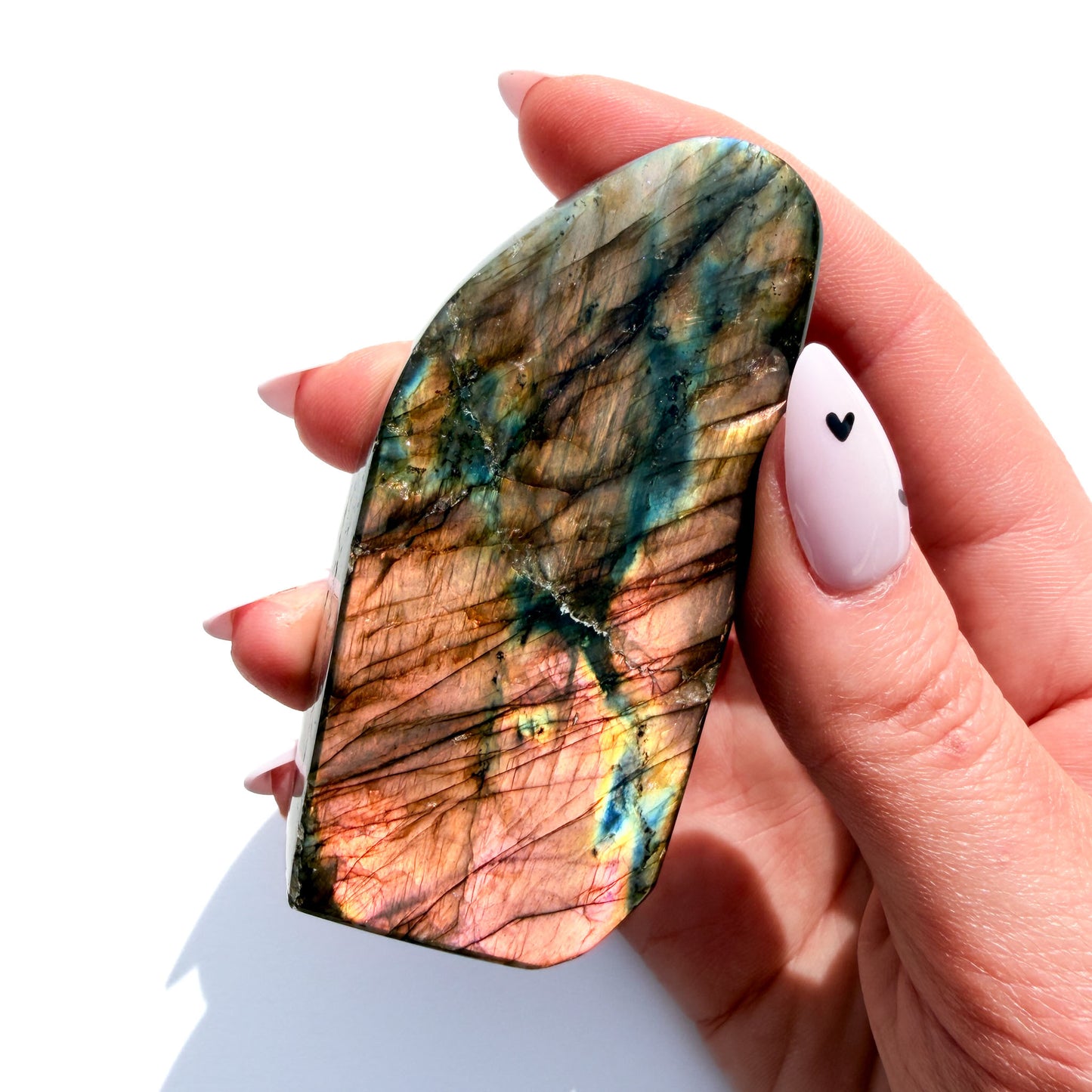 Flashy Labradorite Crystal Freeform: Option E