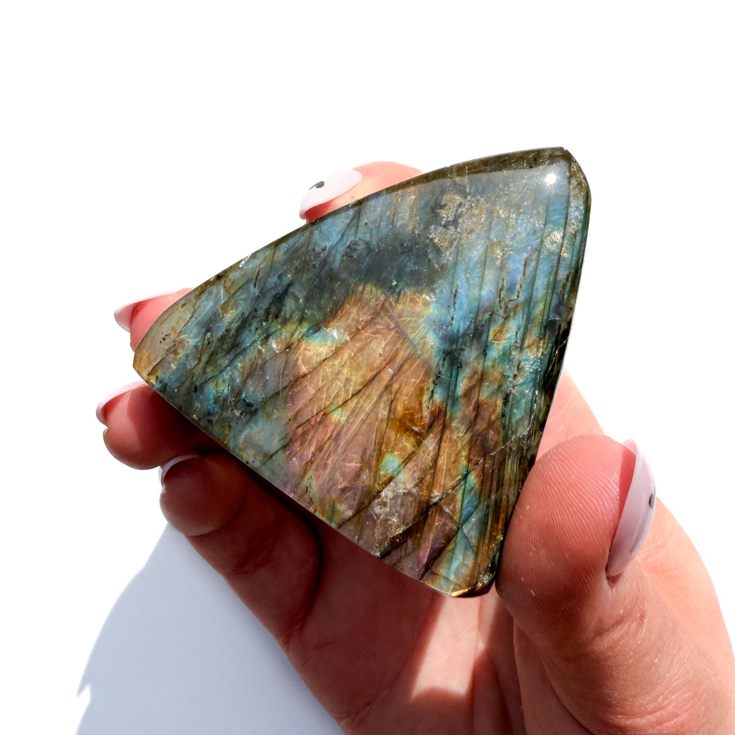Flashy Labradorite Crystal Freeform: Option F
