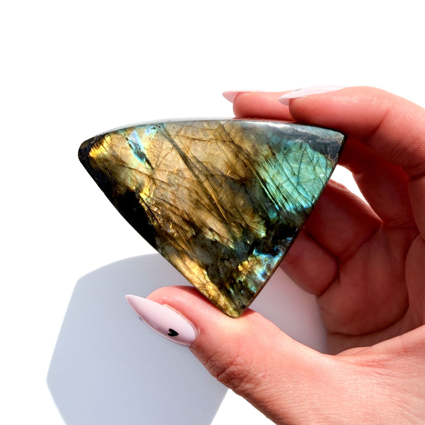 Flashy Labradorite Crystal Freeform: Option F