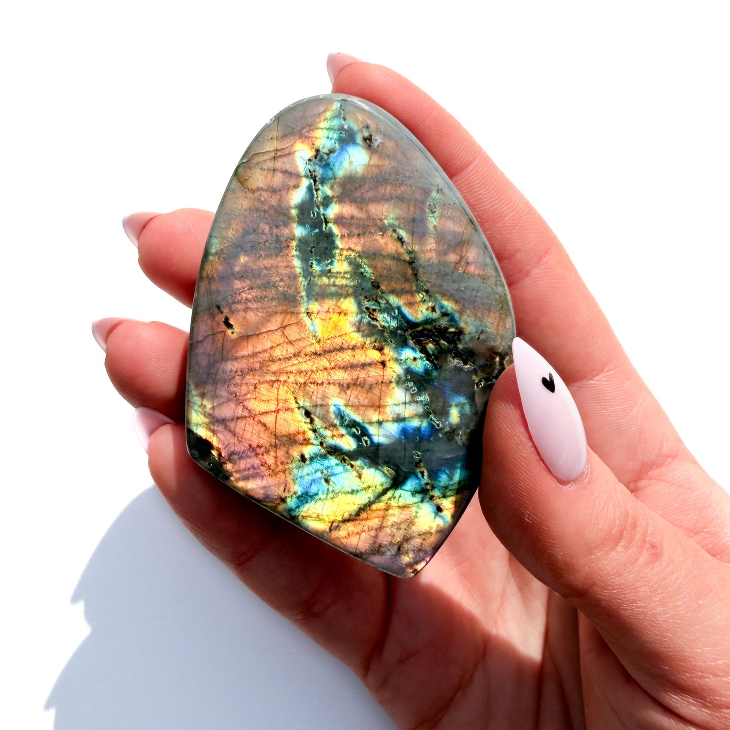 Flashy Labradorite Crystal Freeform: Option G