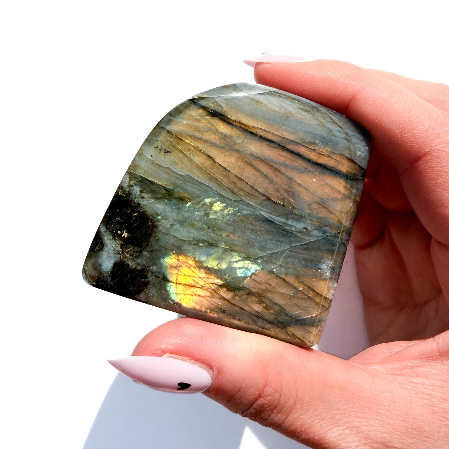 Flashy Labradorite Crystal Freeform: Option I
