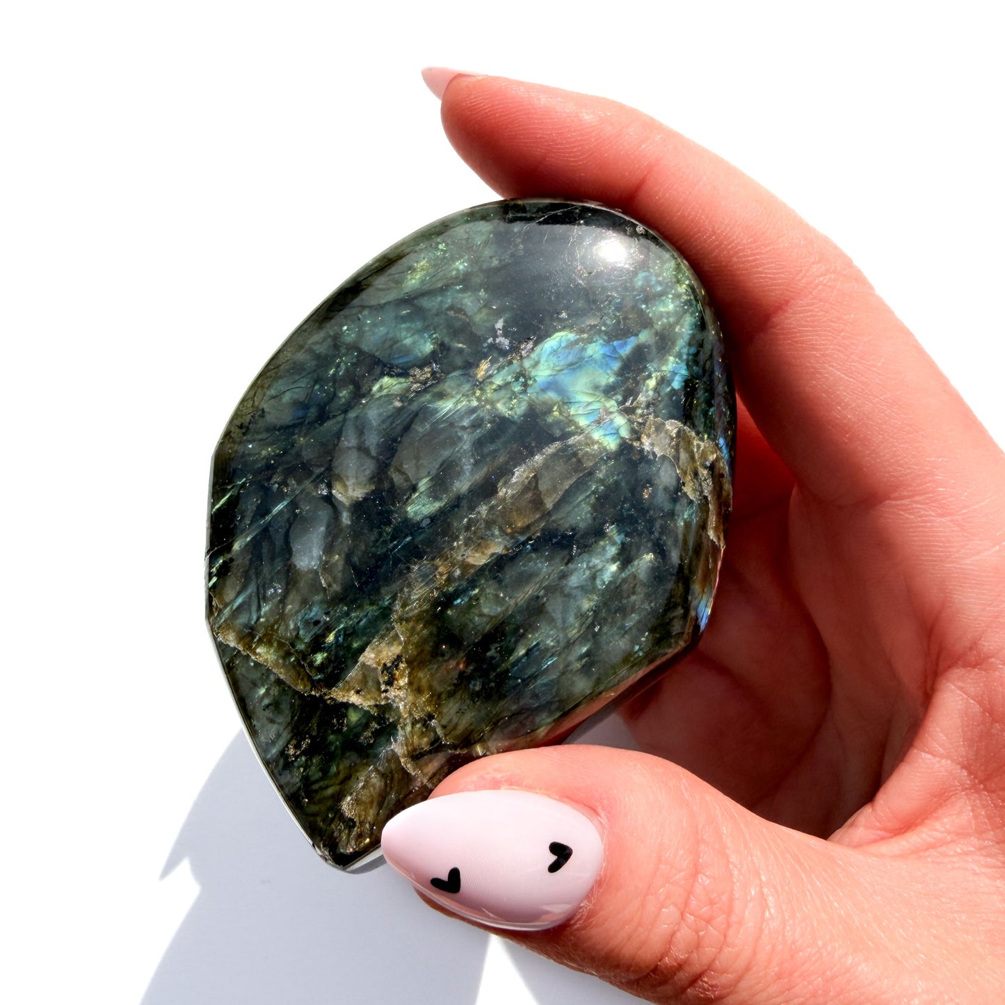 Flashy Labradorite Crystal Freeform: Option L