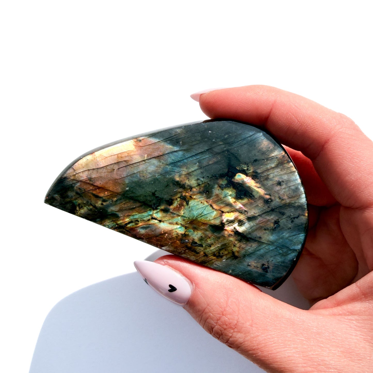 Flashy Labradorite Crystal Freeform: Option N