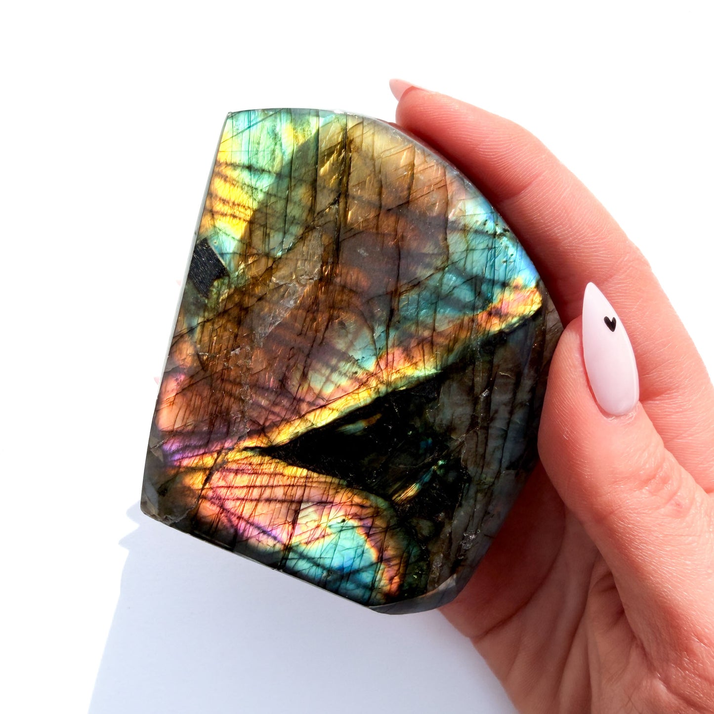 Flashy Labradorite Crystal Freeform: Option P