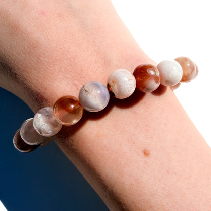 Flower Agate Crystal Bracelet: Creativity & Growth