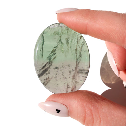 Fluorite Crystal Worry Stone: Pocket Focus