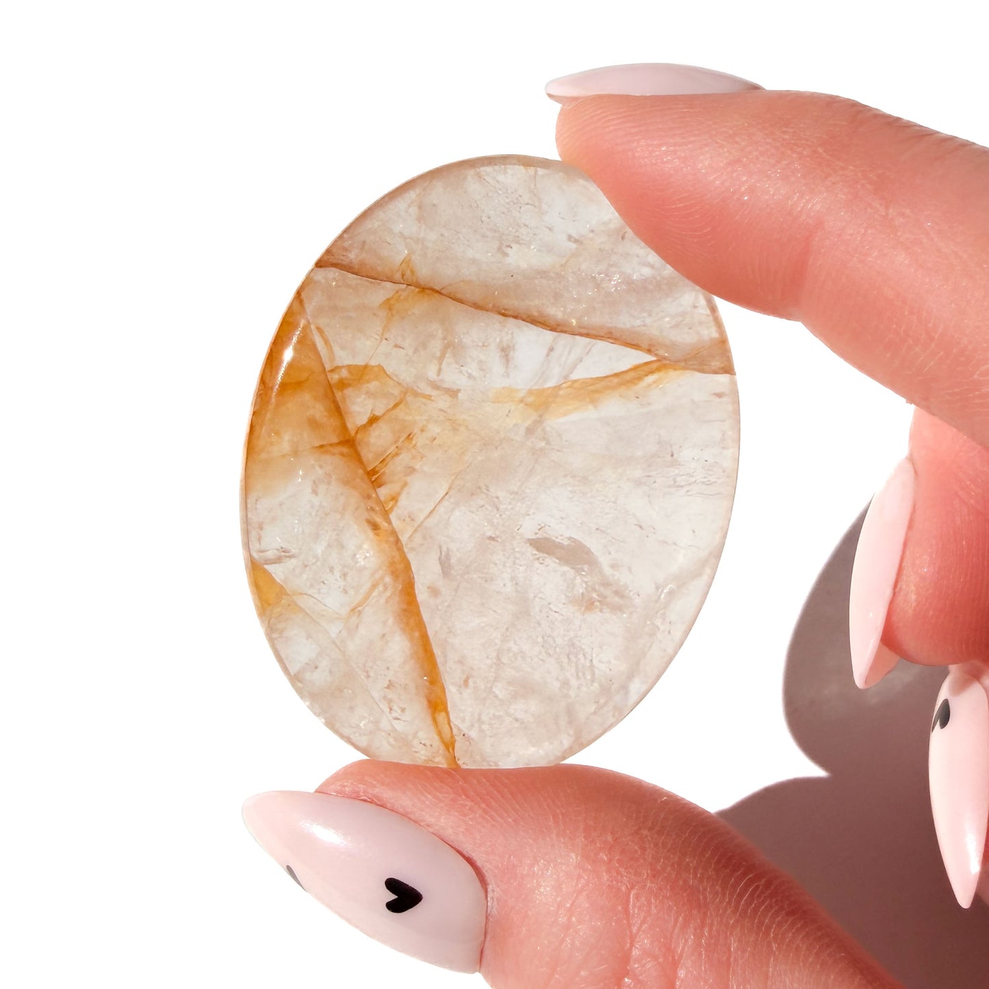 Golden Healer Crystal Worry Stone: Pocket Transformation