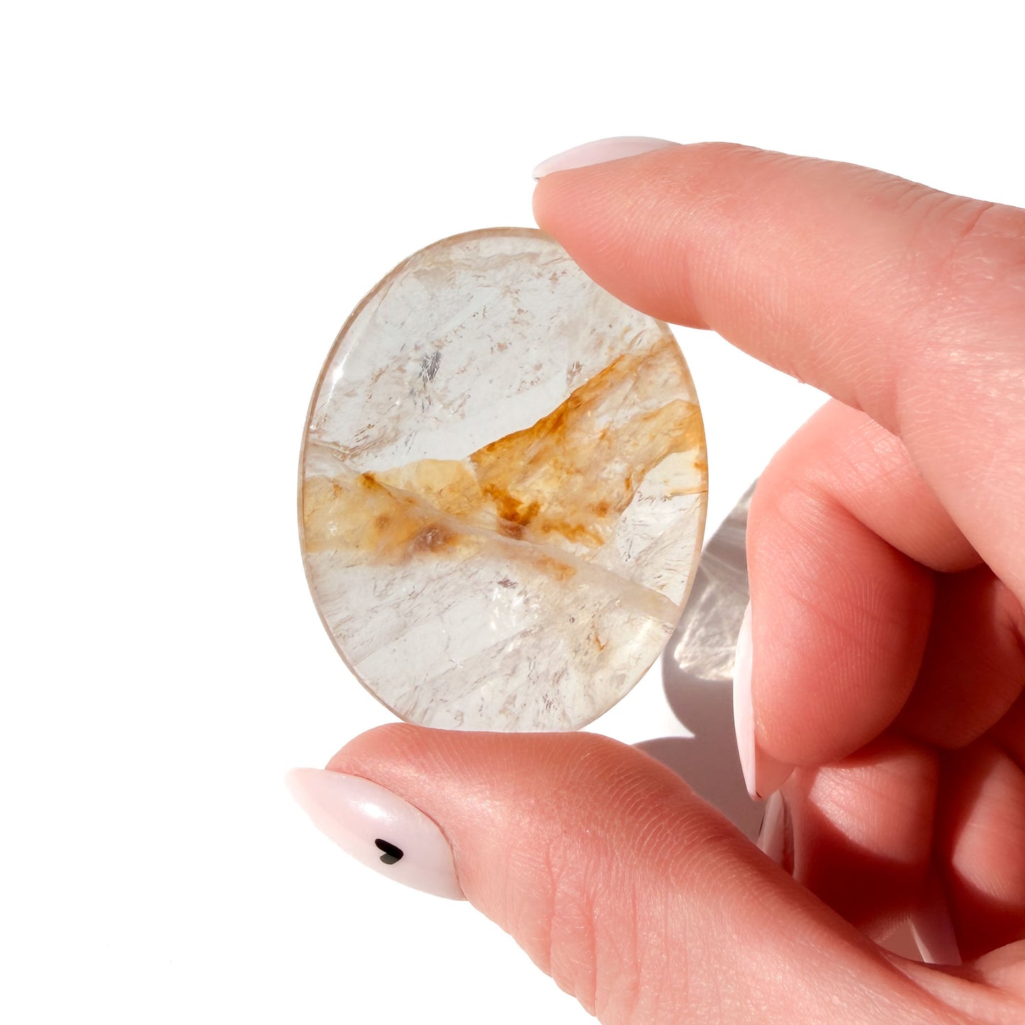 Golden Healer Crystal Worry Stone: Pocket Transformation