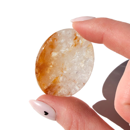 Golden Healer Crystal Worry Stone: Pocket Transformation
