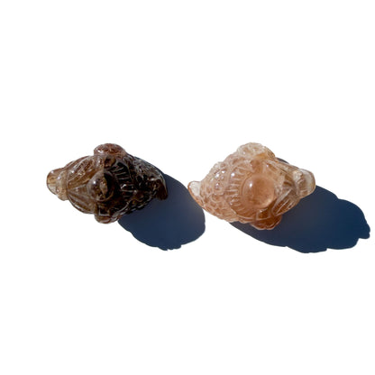 Golden Rutile Mini & Standard Size Crystal Money Toad: The Abundance Amplifier