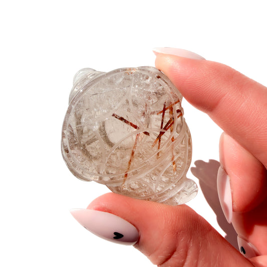 Golden Rutile Mini & Standard Size Crystal Money Toad: The Abundance Amplifier