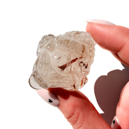 Golden Rutile Mini & Standard Size Crystal Money Toad: The Abundance Amplifier