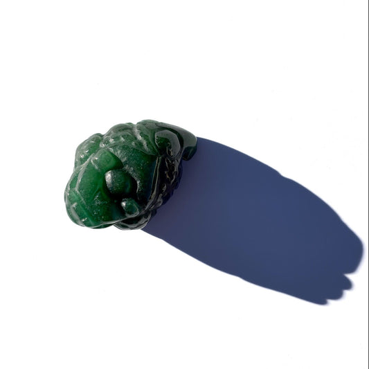 Green Aventurine Mini Money Toad: The Opportunity Magnet