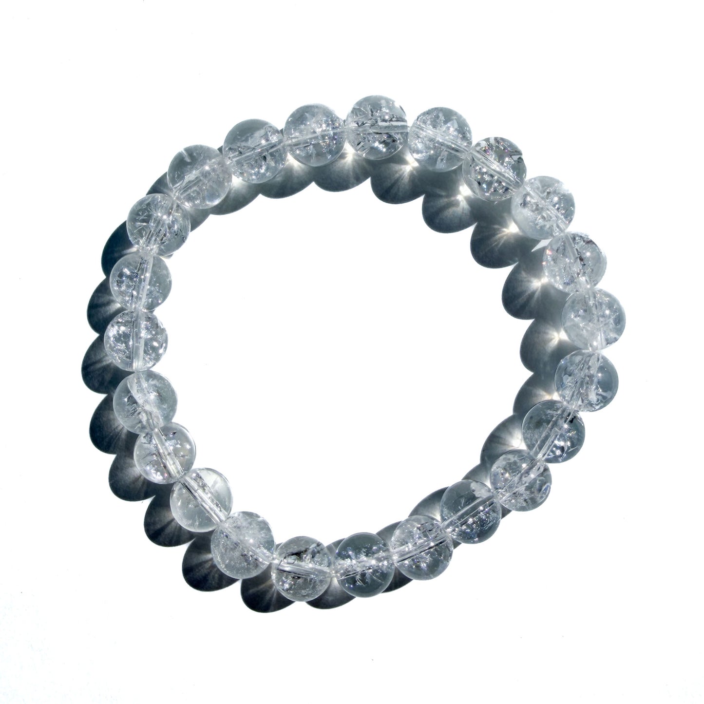 Himalayan Clear Quartz Crystal Bracelet: Intention Amplifier