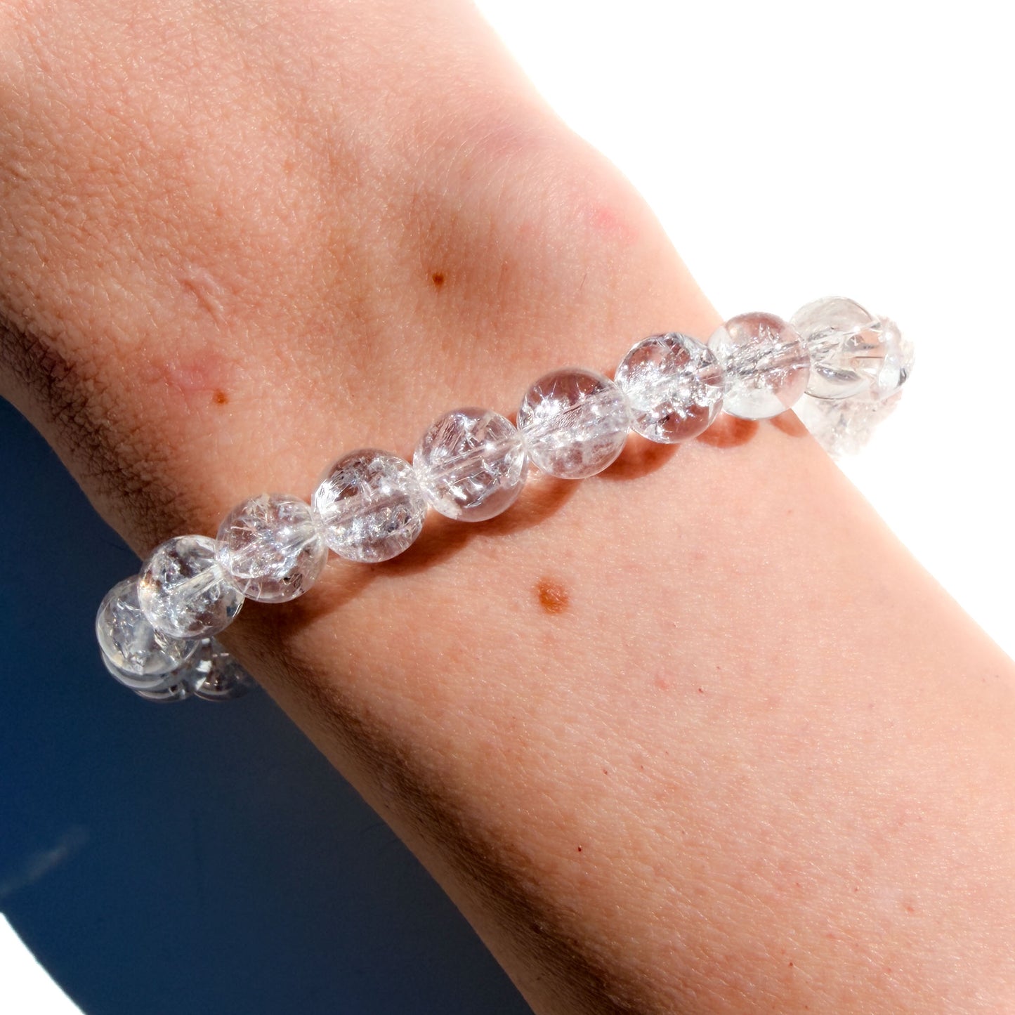 Himalayan Clear Quartz Crystal Bracelet: Intention Amplifier