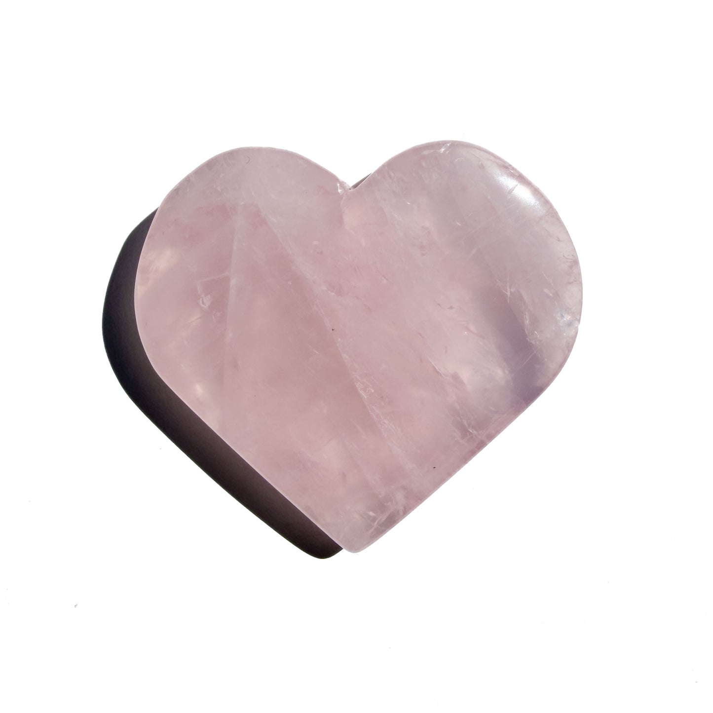 Jelly Rose Quartz Crystal Heart