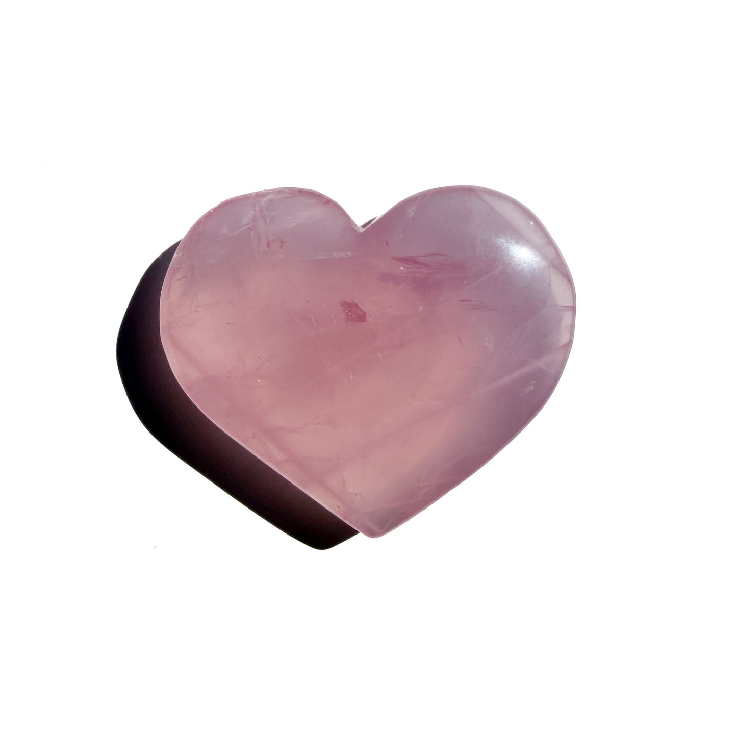 Jelly Rose Quartz Crystal Heart