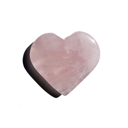 Jelly Rose Quartz Crystal Heart
