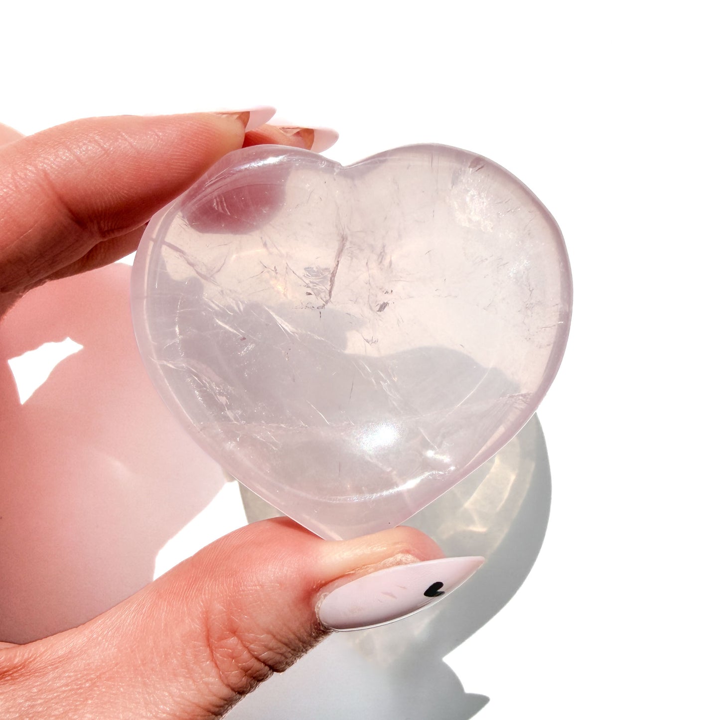 Jelly Rose Quartz Crystal Ring Dish