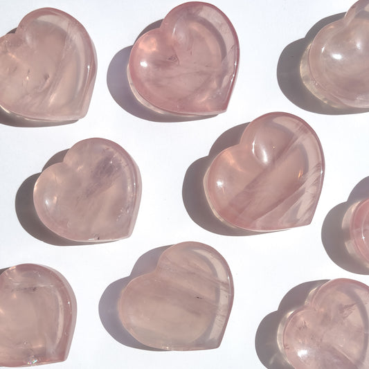 Jelly Rose Quartz Crystal Ring Dish