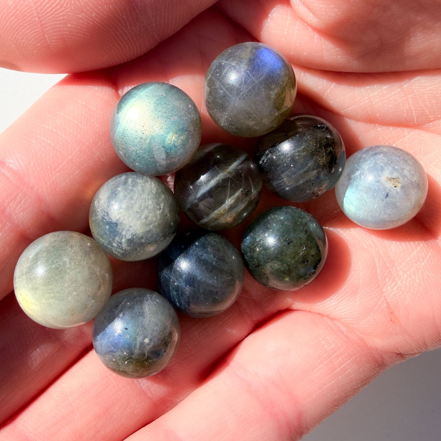 High Flash Labradorite Extra Mini Sphere