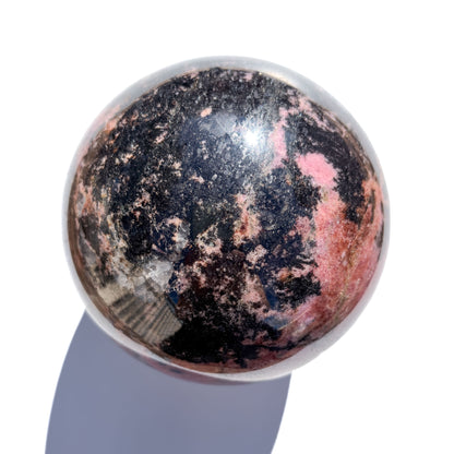 Large Rhodonite Crystal Sphere: Self-Love