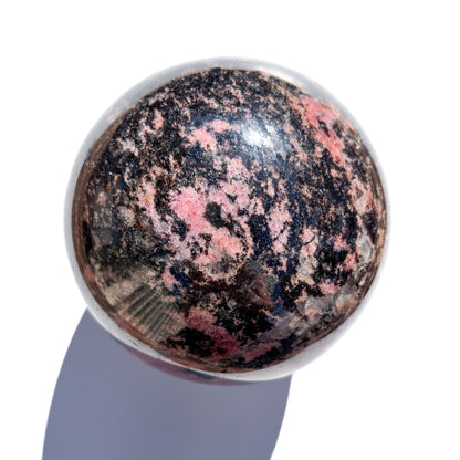 Large Rhodonite Crystal Sphere: Self-Love