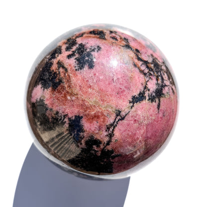 Large Rhodonite Crystal Sphere: Self-Love