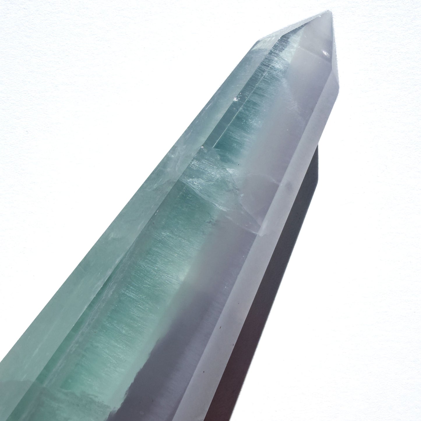 Lavender & Green Fluorite Crystal Tower